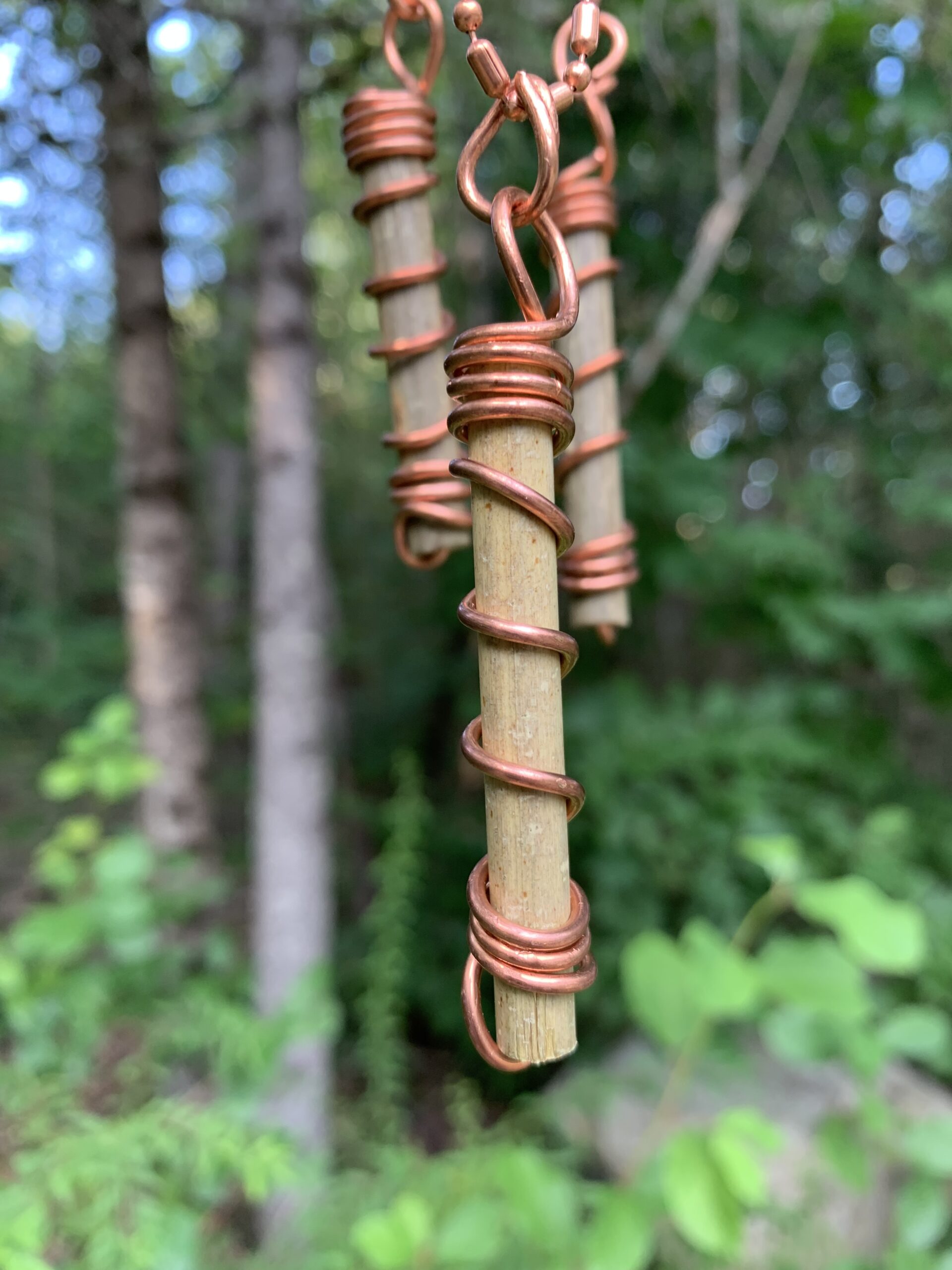 Bamboo and Copper Energy Healing Necklace